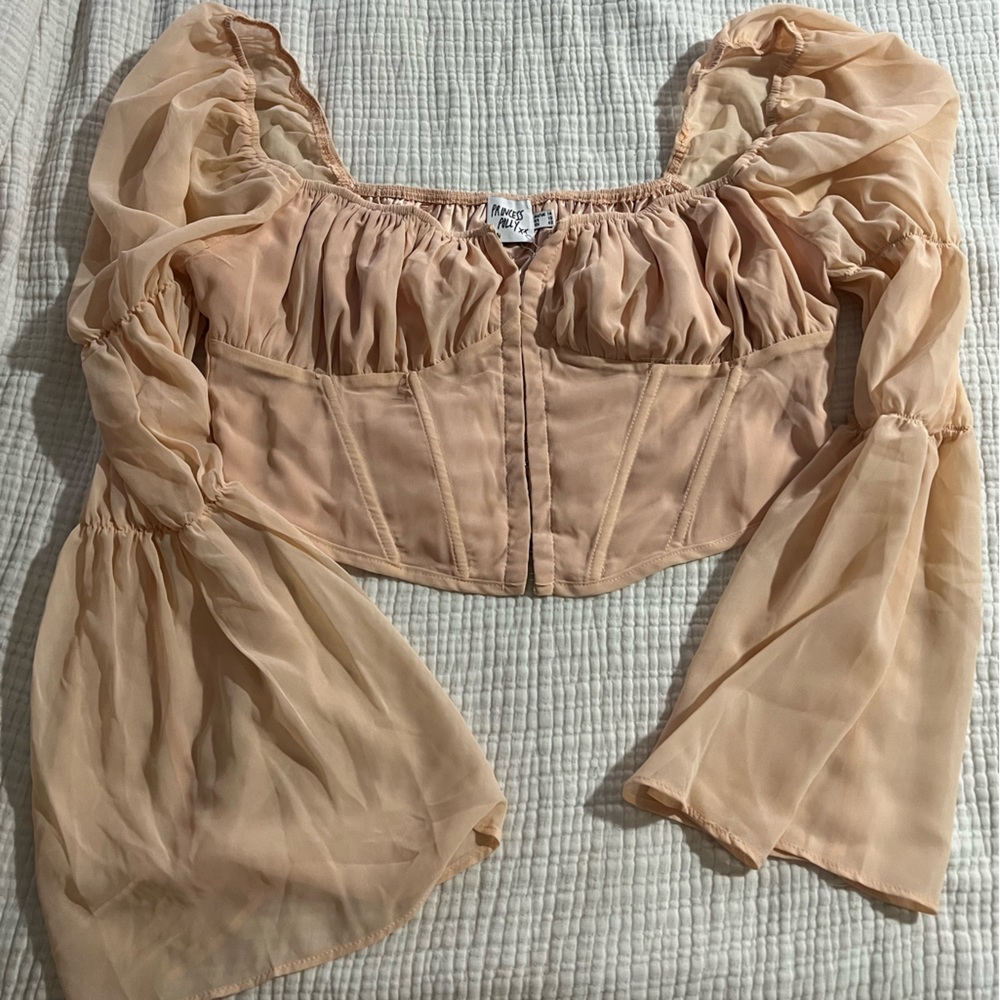 New With Tags Champagne Princess Polly Top